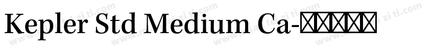 Kepler Std Medium Ca字体转换